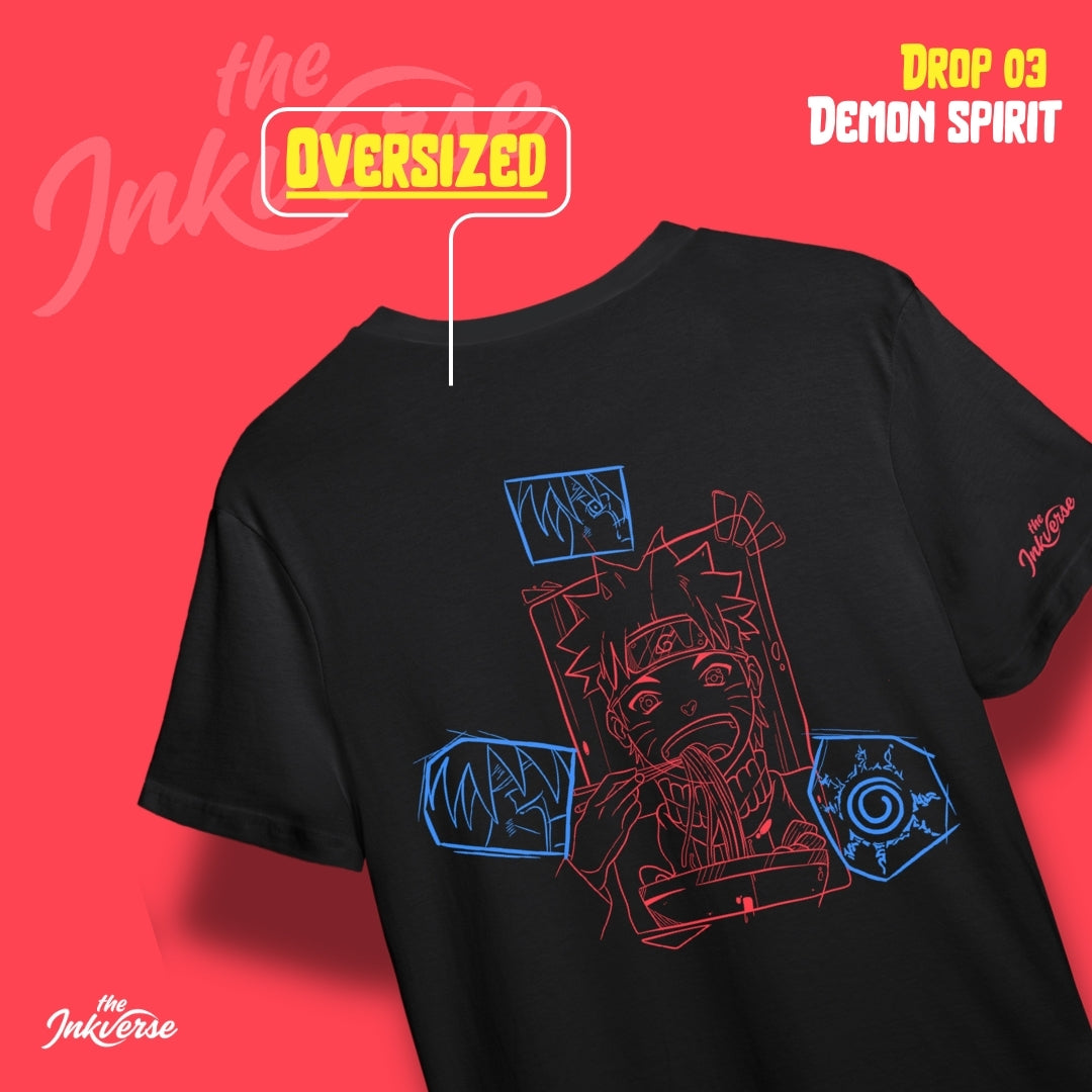Demon spirit - Anime oversized T-shirt t (Pre order)
