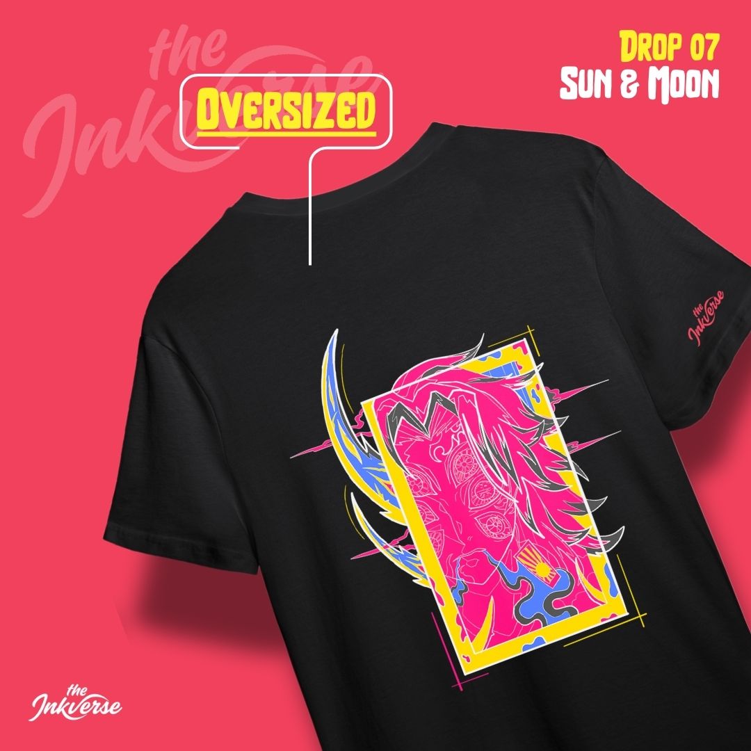 Sun and Moon - Anime oversized T-shirt (Pre order)