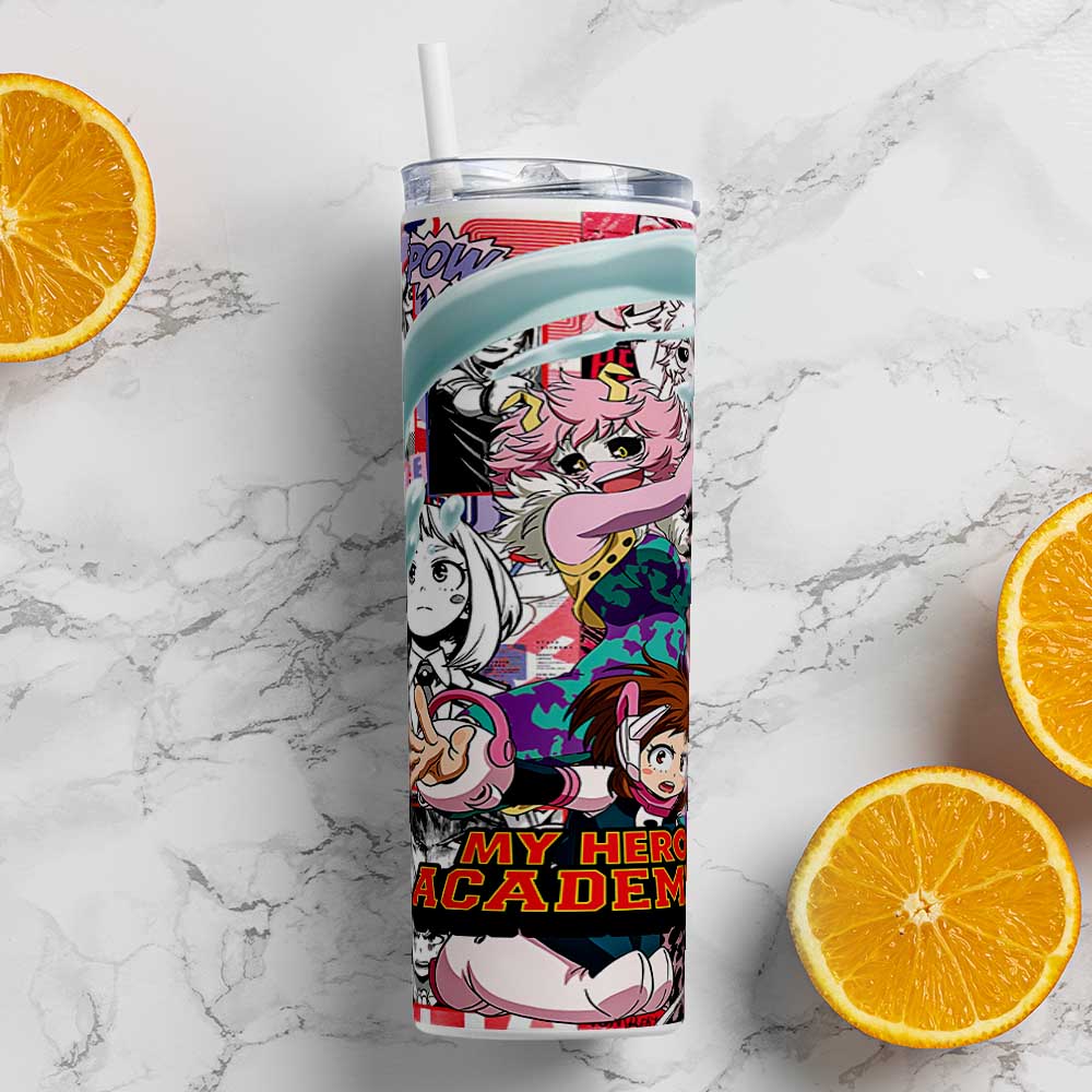 MY HERO ACADEMIA METAL TUMBLER (600ML)