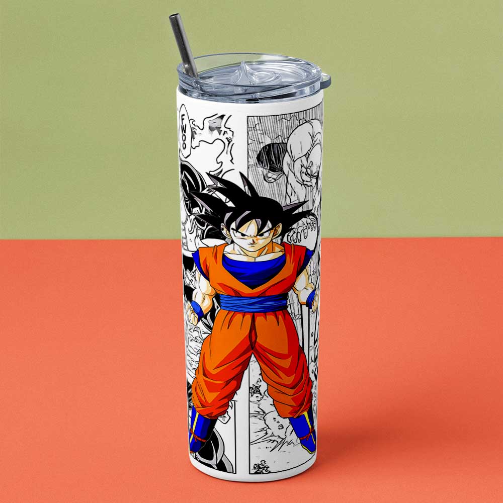 GOKU COMIC METAL TUMBLER (600ML)