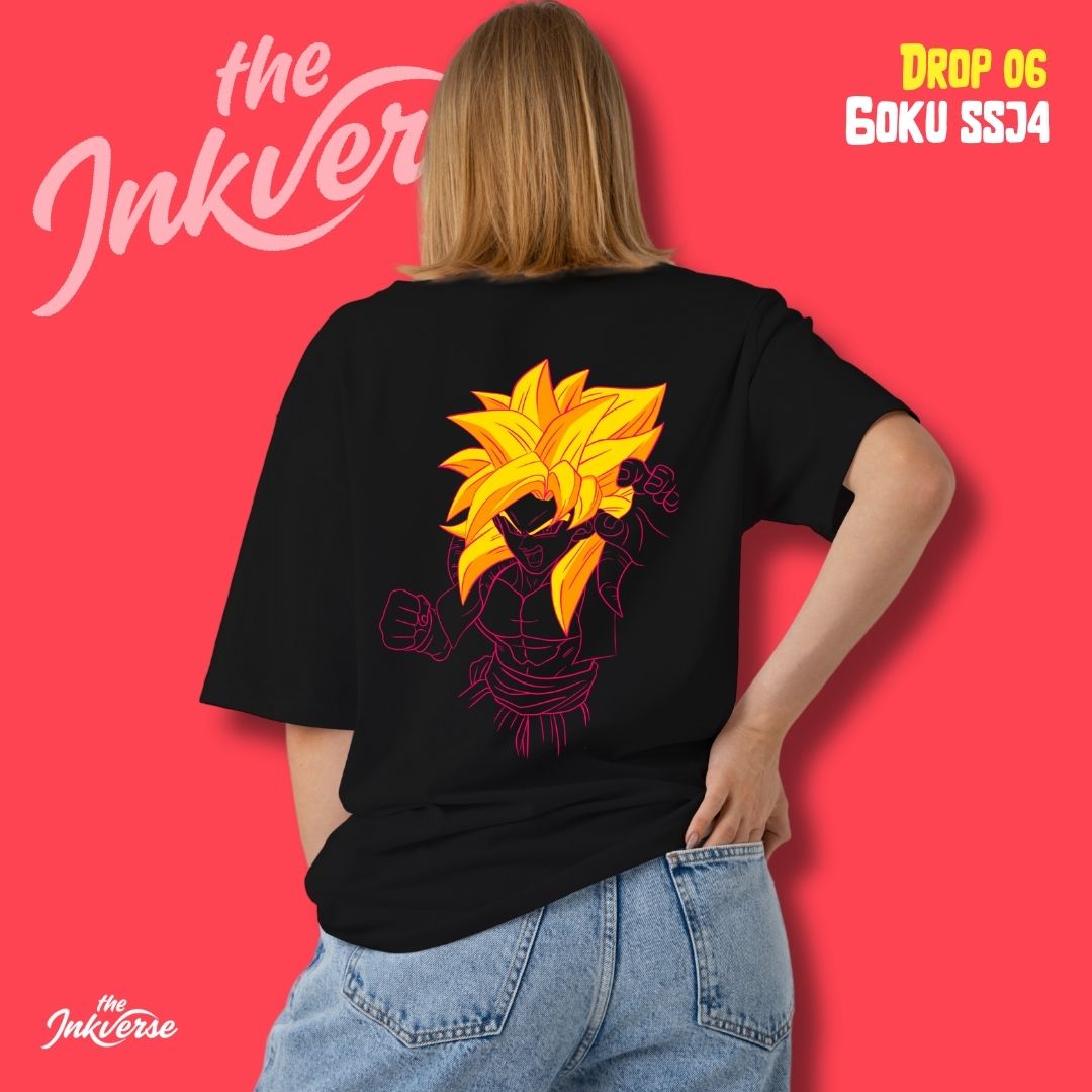 Goku SSJ4 - Anime oversized T-shirt (Pre order)