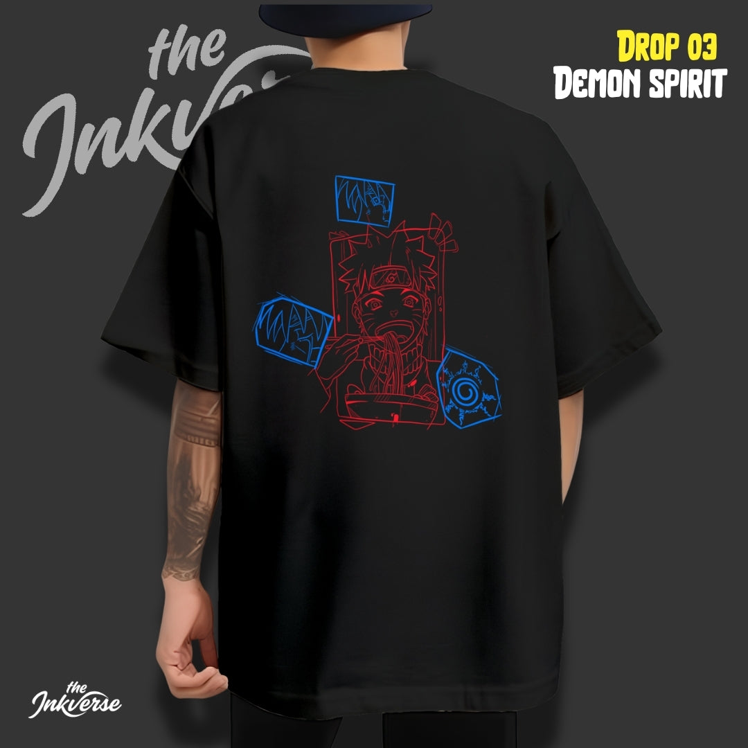 Demon spirit - Anime oversized T-shirt t (Pre order)