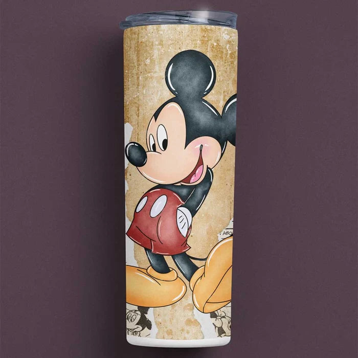 MICKEY MOUSE RETRO METAL TUMBLER (600ML)
