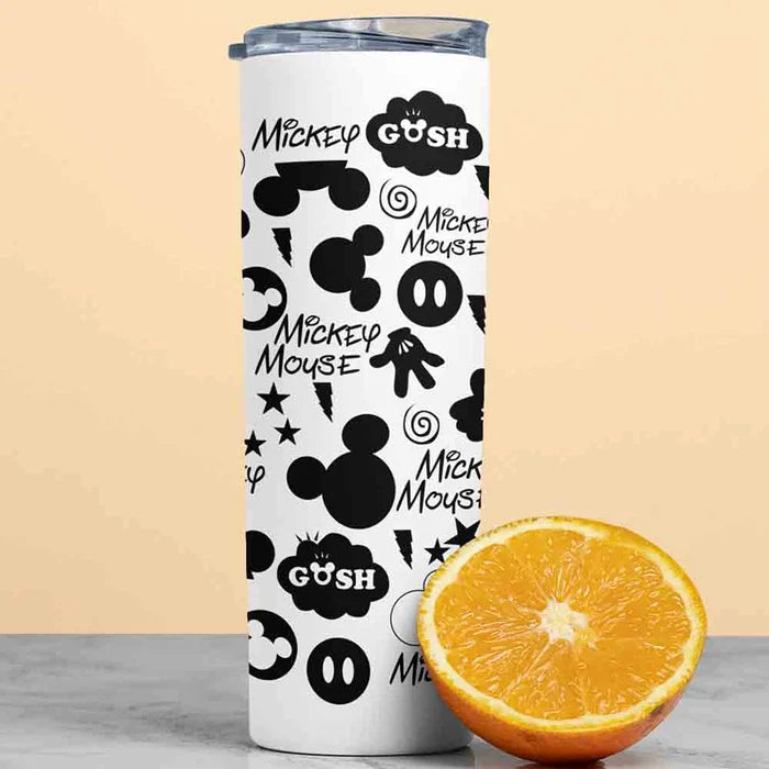 MICKEY MOUSE METAL TUMBLER (600ML)