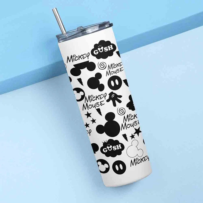 MICKEY MOUSE METAL TUMBLER (600ML)