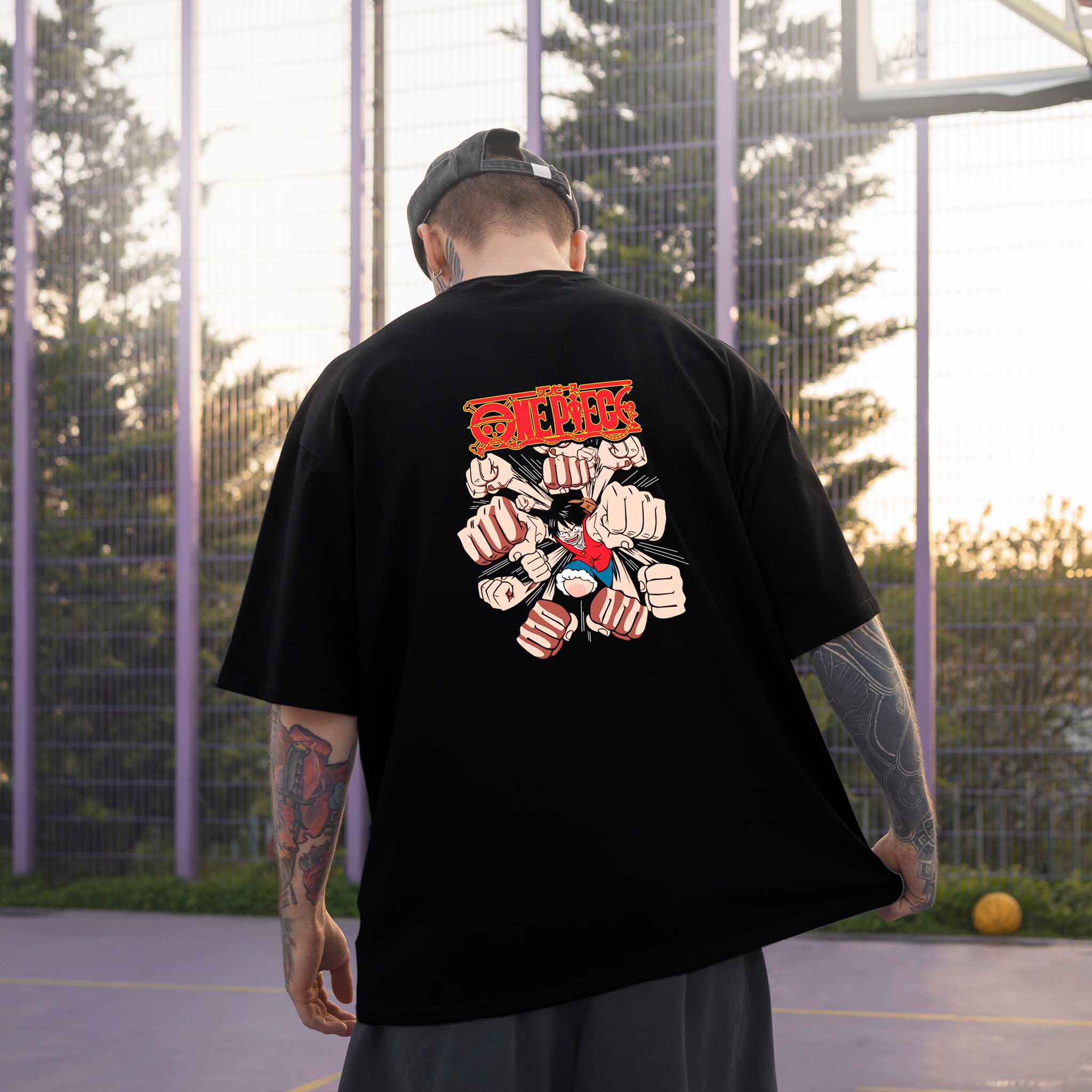 gatling punch Printed Oversized unisex T-shirt