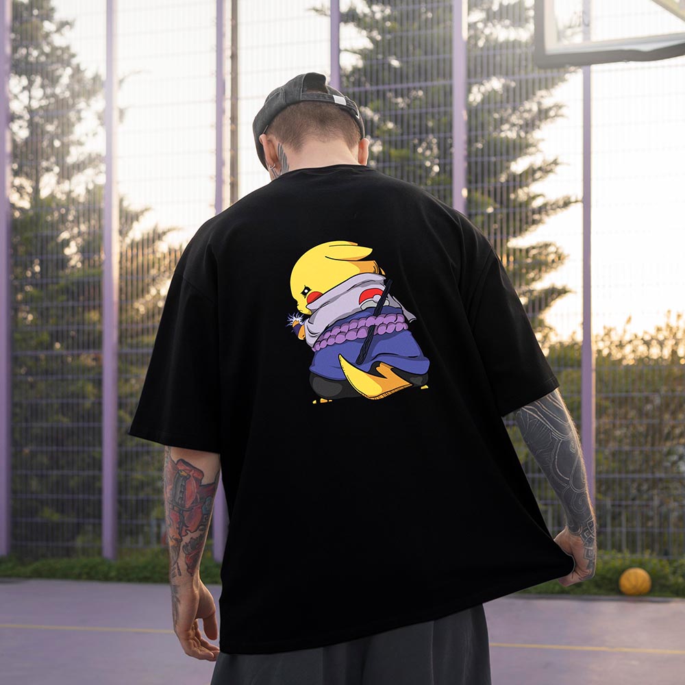 Pikachu Sasuke Cosplay Oversized unisex T-shirt