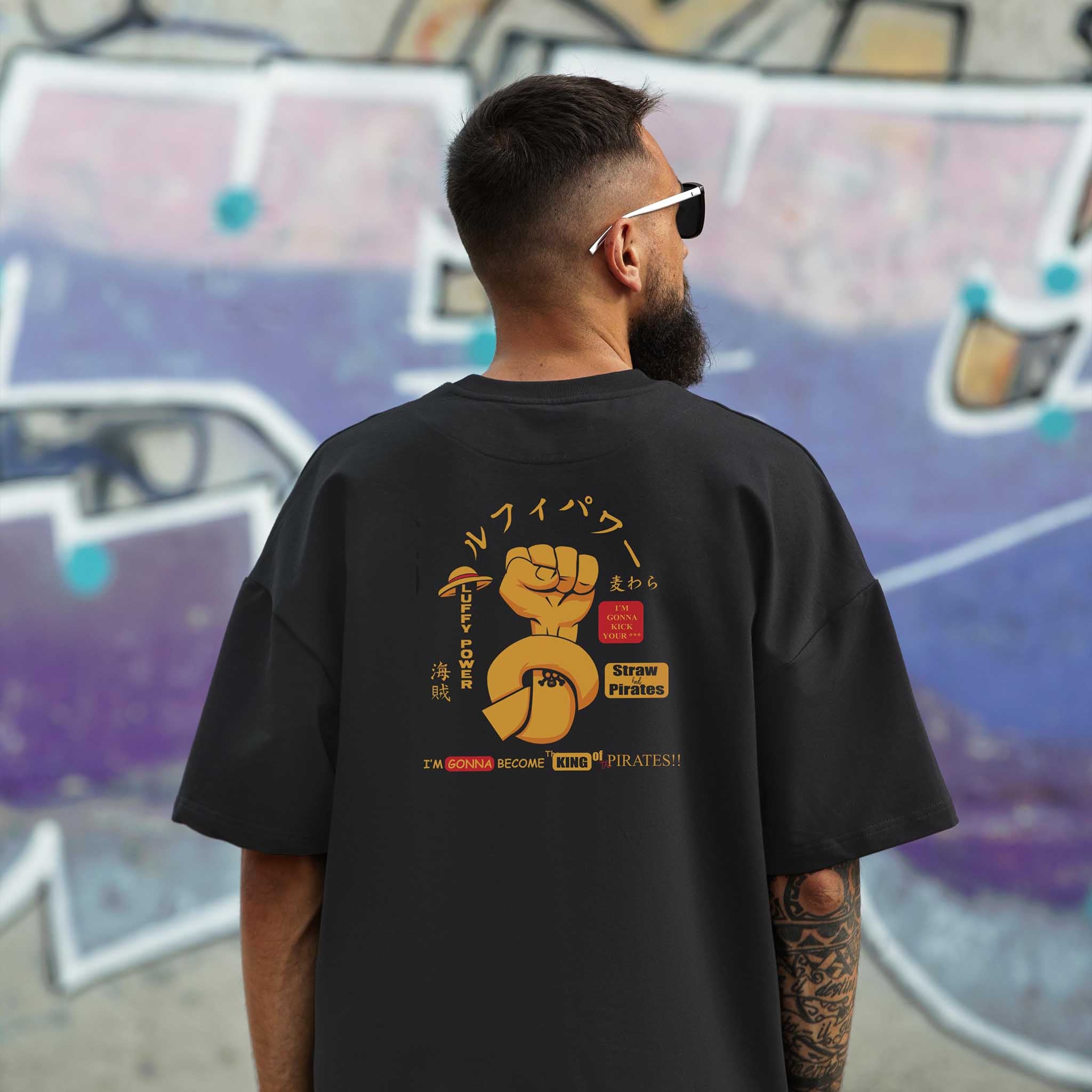 one piece inspired Oversized unisex T-shirt