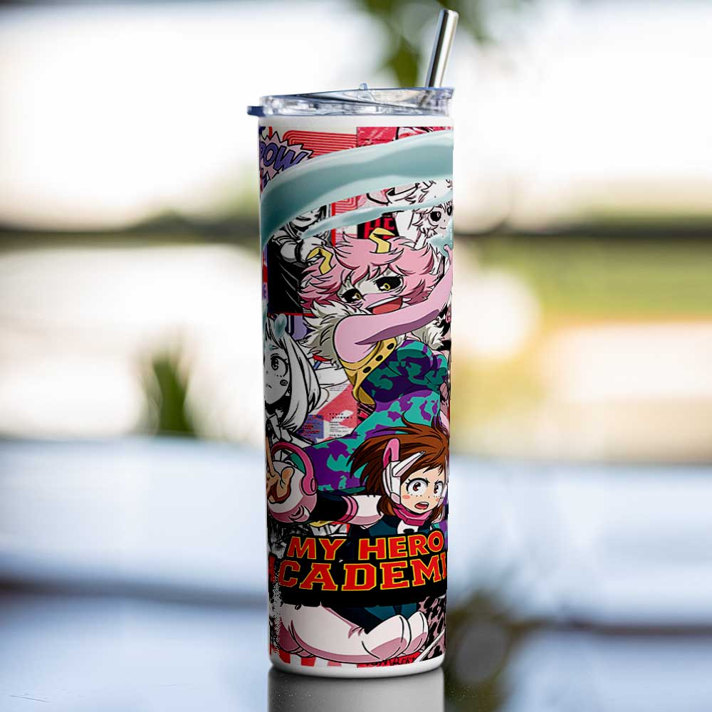 MY HERO ACADEMIA METAL TUMBLER (600ML)