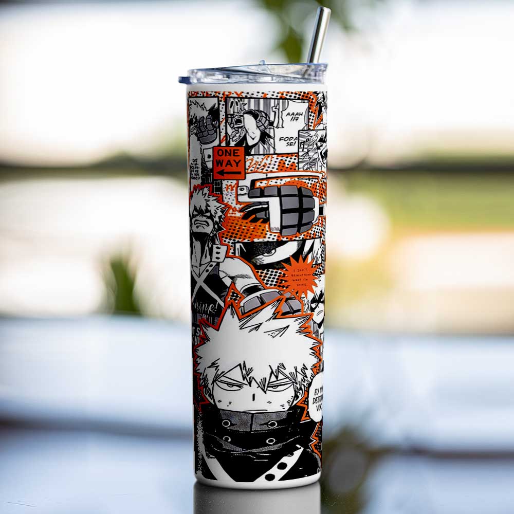 HAIKYU!! RED & ORANGE TUMBLER (600ML)