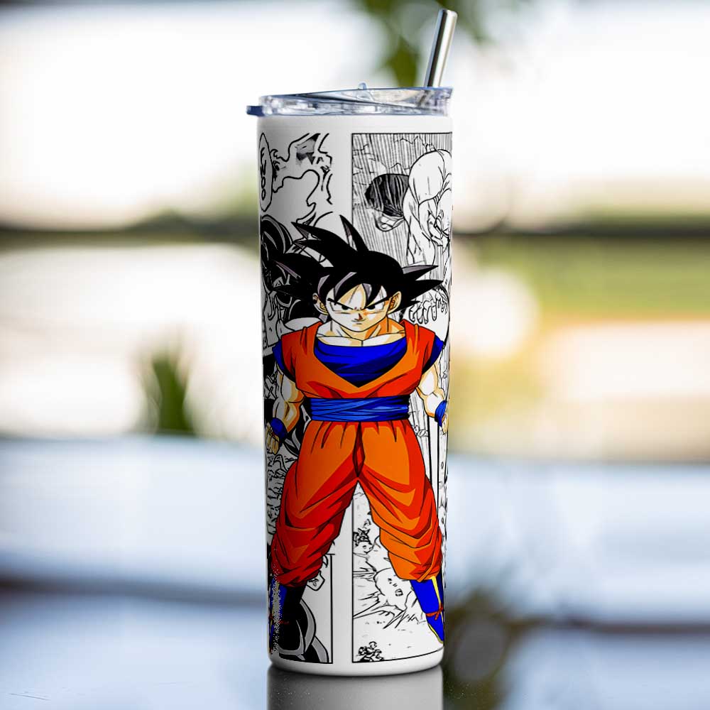 GOKU COMIC METAL TUMBLER (600ML)