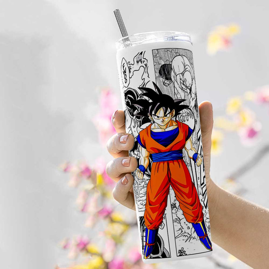 GOKU COMIC METAL TUMBLER (600ML)