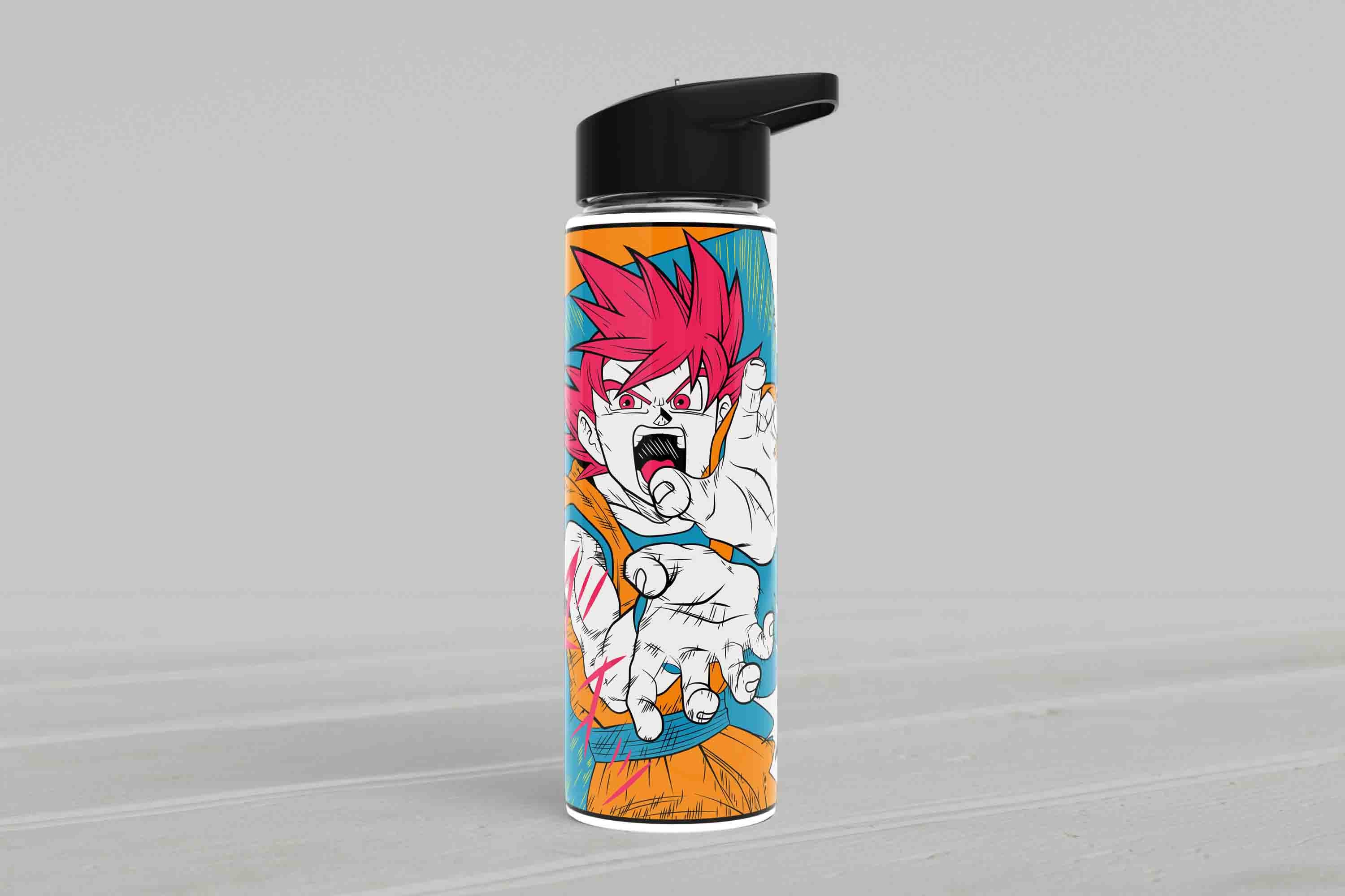 comic style  dragon ball metal Water Bottle (750 ml)