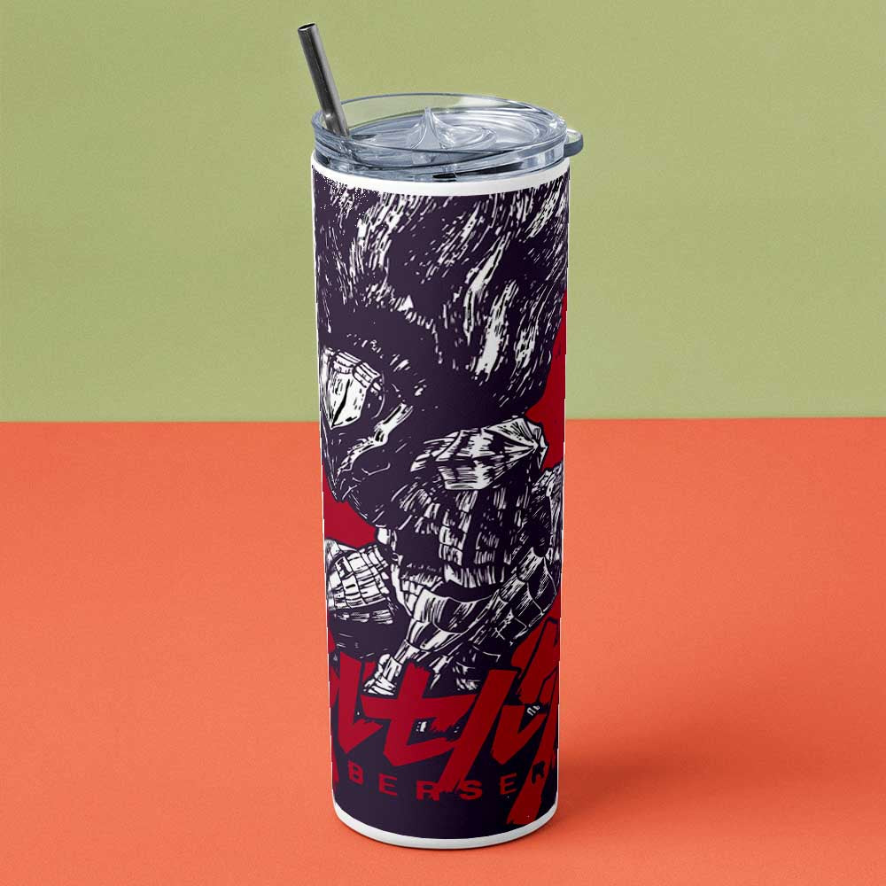 BERSERK RED METAL TUMBLER (600ML)