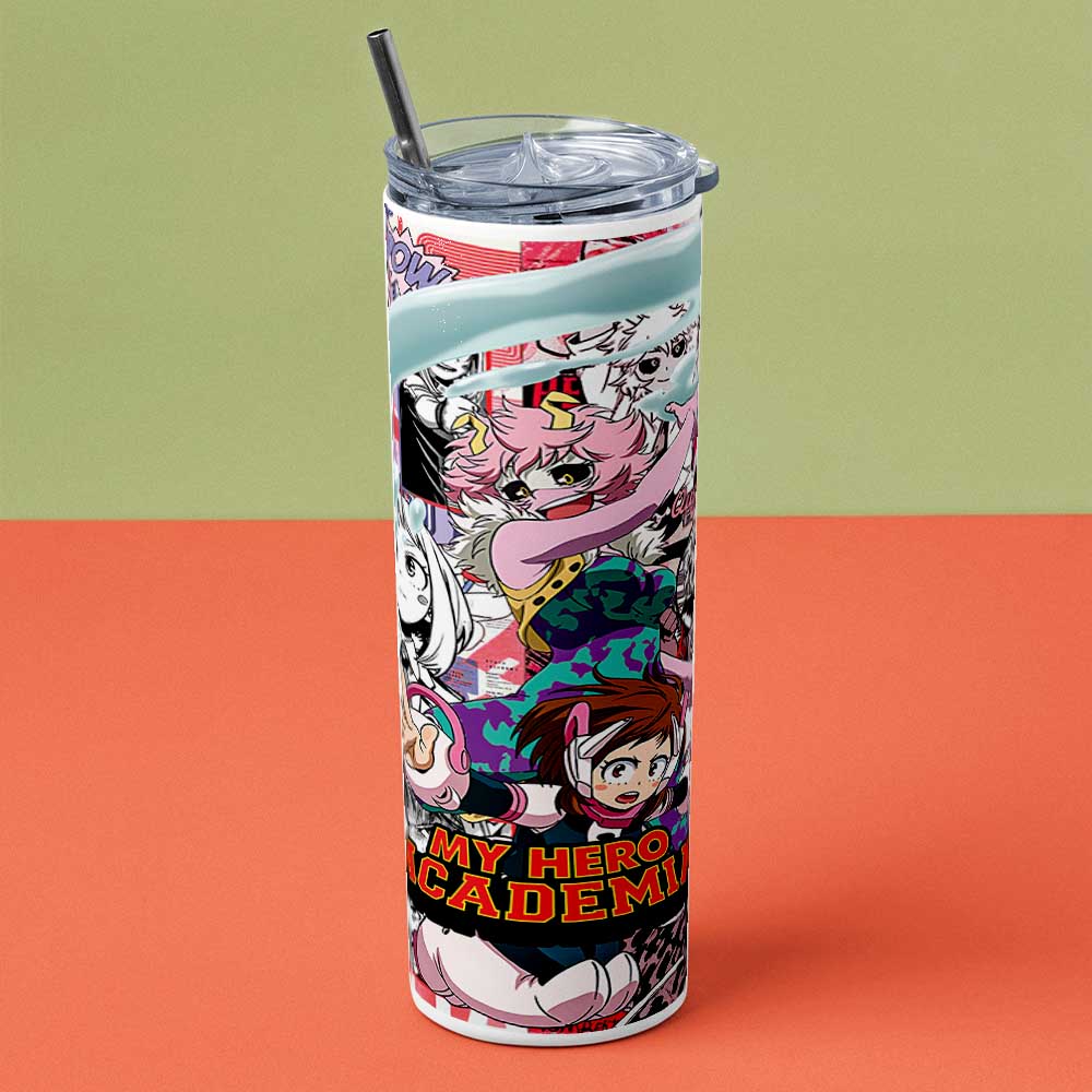 MY HERO ACADEMIA METAL TUMBLER (600ML)