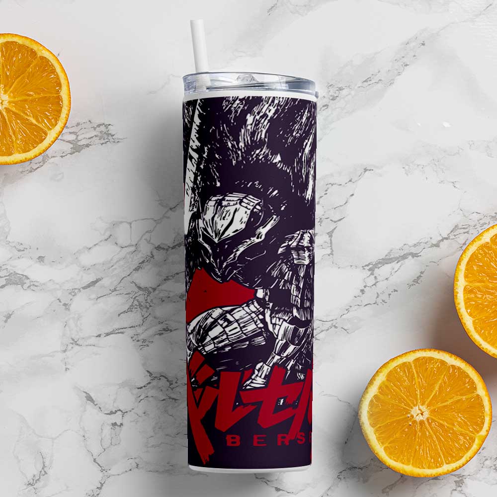 BERSERK RED METAL TUMBLER (600ML)