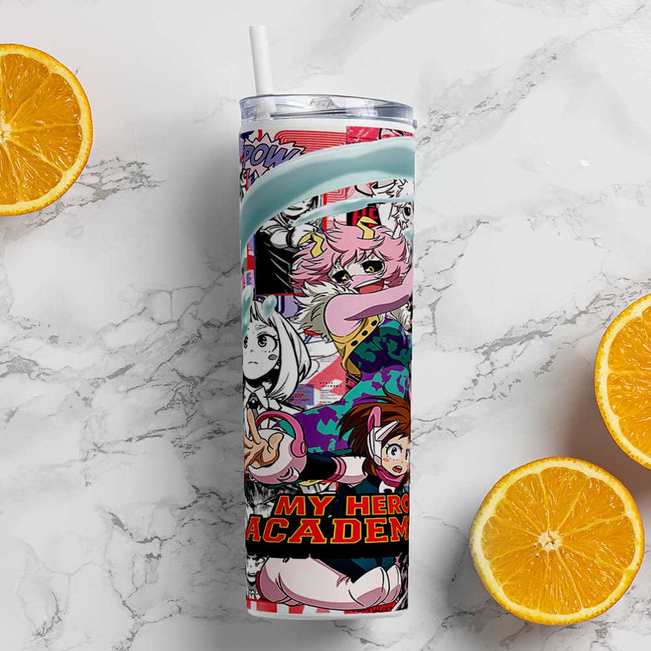 MY HERO ACADEMIA METAL TUMBLER (600ML)