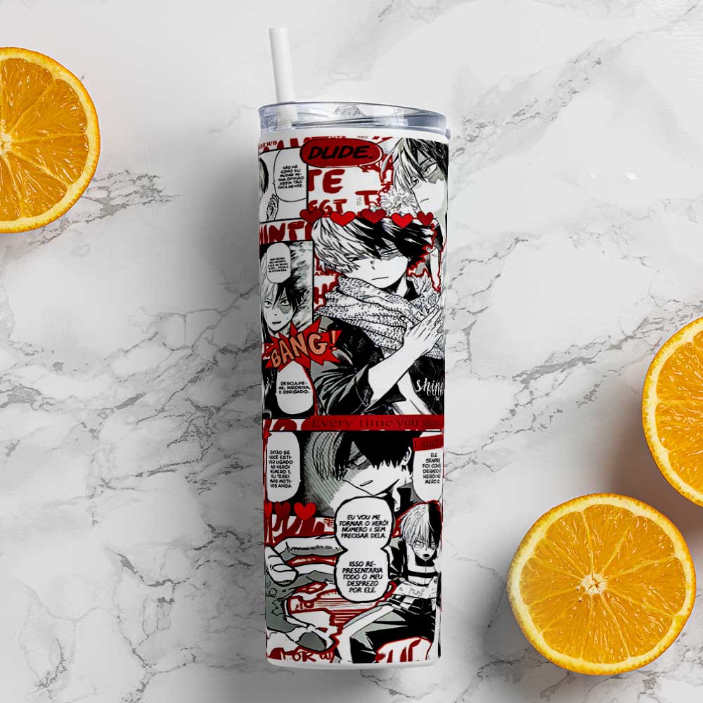 HAIKYU!! RED & ORANGE TUMBLER (600ML)