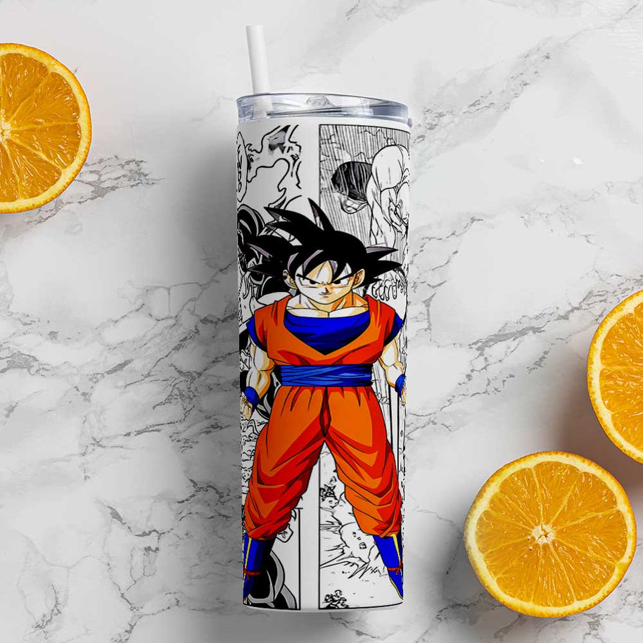 GOKU COMIC METAL TUMBLER (600ML)