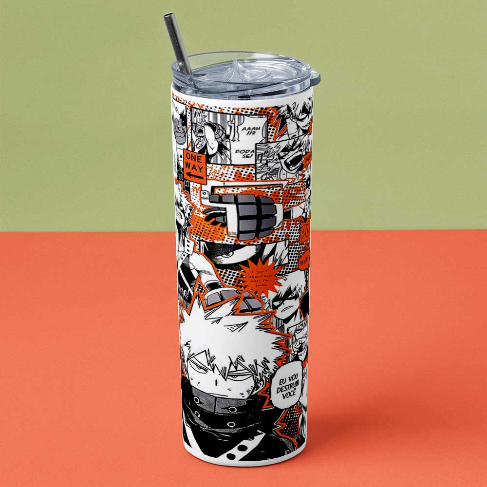 HAIKYU!! RED & ORANGE TUMBLER (600ML)