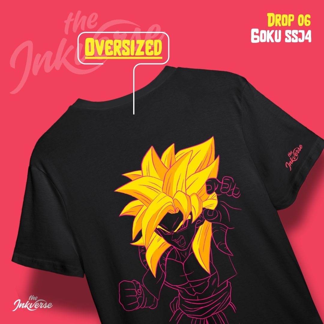 Goku SSJ4 - Anime oversized T-shirt (Pre order)