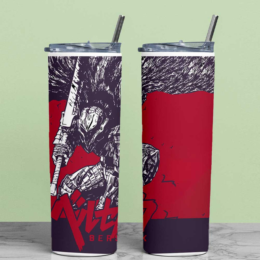 BERSERK RED METAL TUMBLER (600ML)