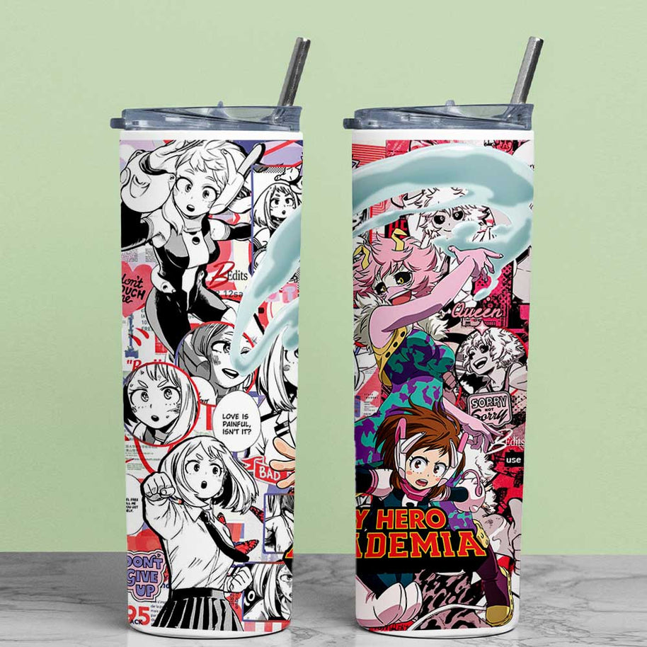 MY HERO ACADEMIA METAL TUMBLER (600ML)