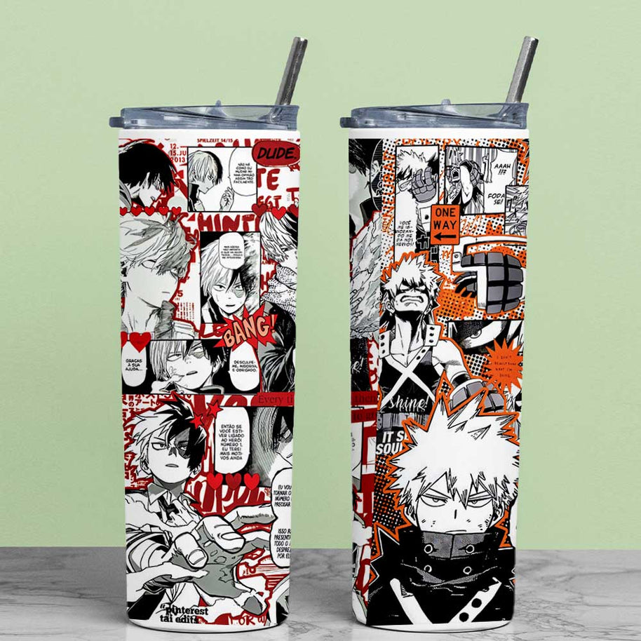 HAIKYU!! RED & ORANGE TUMBLER (600ML)