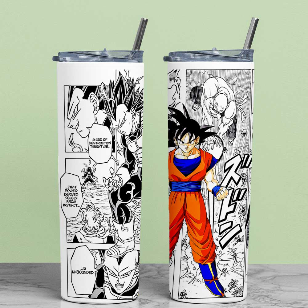 GOKU COMIC METAL TUMBLER (600ML)