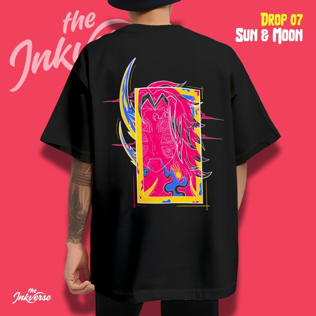 Sun and Moon - Anime oversized T-shirt (Pre order)