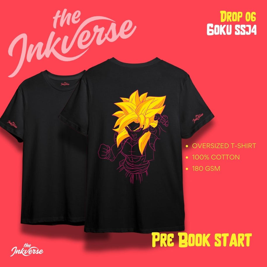 Goku SSJ4 - Anime oversized T-shirt (Pre order)