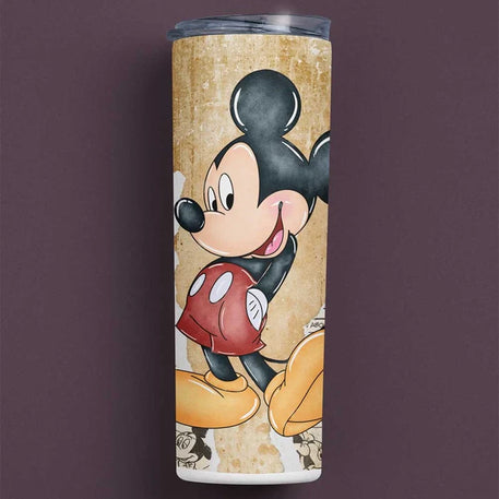 MICKEY MOUSE RETRO METAL TUMBLER (600ML)