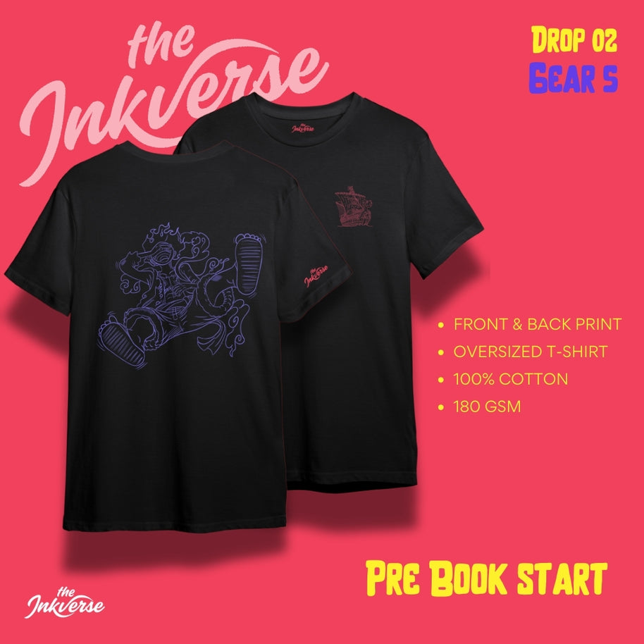 Gear 5 - Anime oversized T-shirt (Pre order)