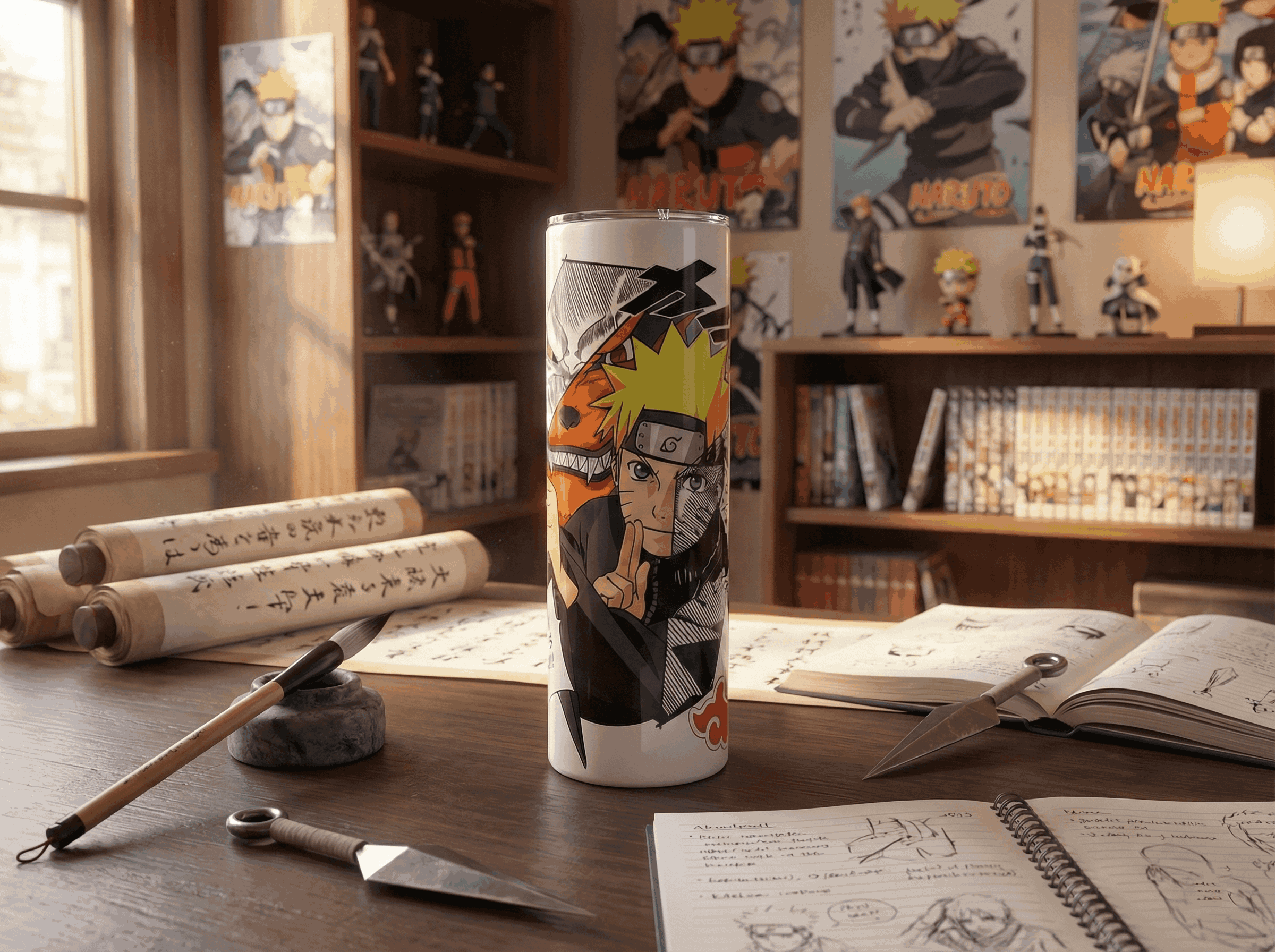 HERO OF THE HIDDEN LEAF METAL TUMBLER (600ML)