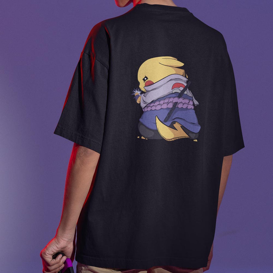 Pikachu Sasuke Cosplay Oversized unisex T-shirt