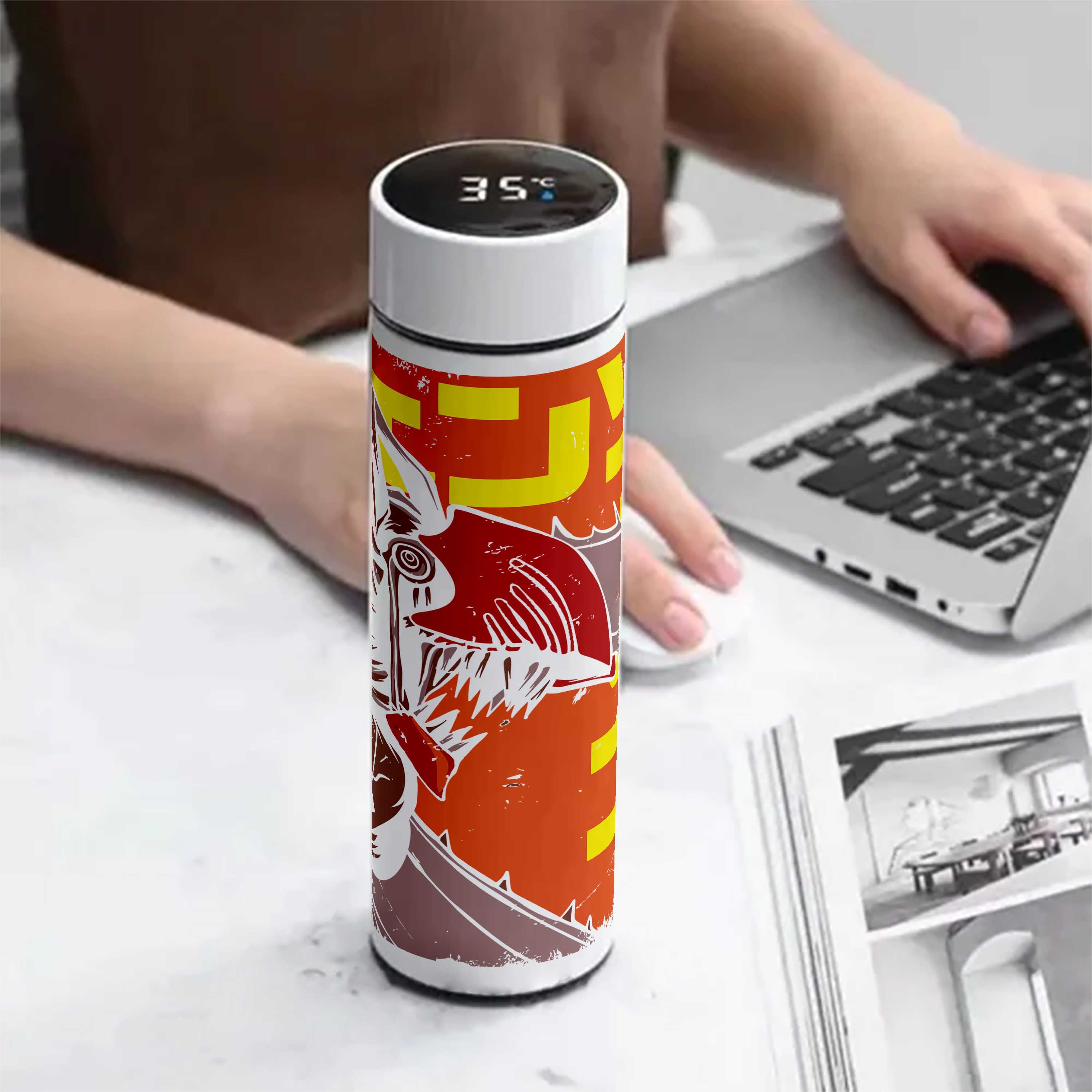 ChainSaw-man Temperature Bottle